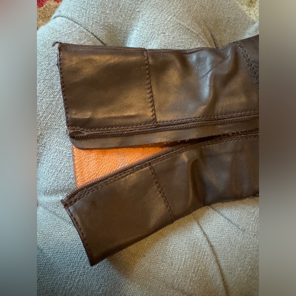 Kitten heel leather booties - Picture 6 of 9